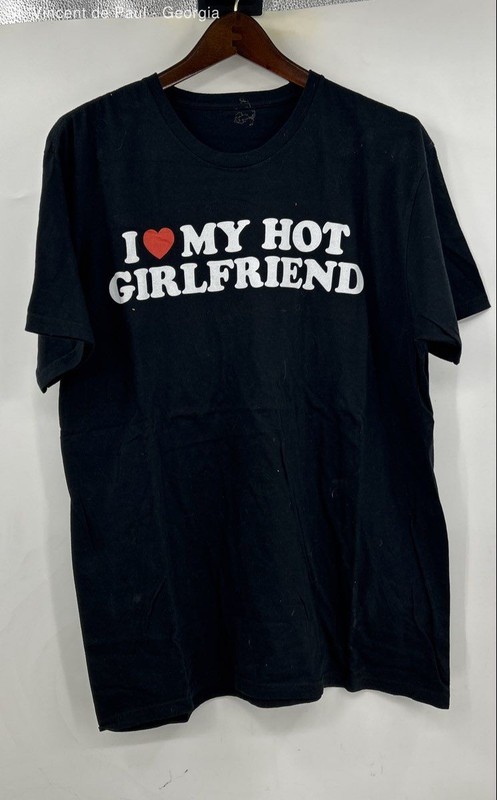 Hot Topic I Love My Girlfriend Tee Shirt Unisex XL Black Grunge