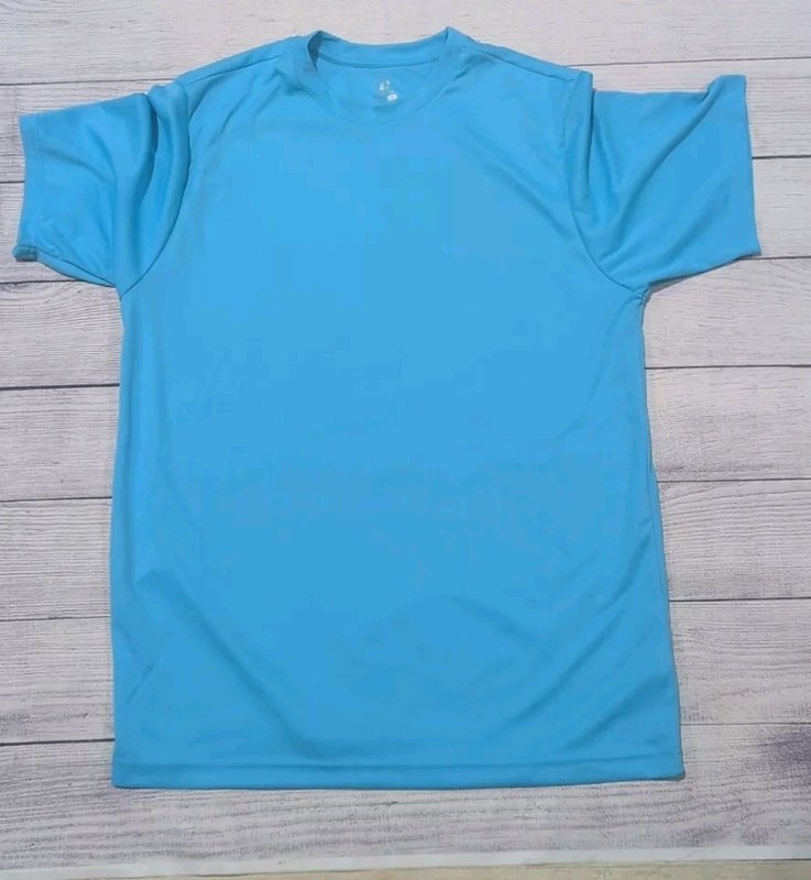Champion Mens Short Sleeve Crew Neck Stylish Plain Blank T-Shirt BLUE LARGE