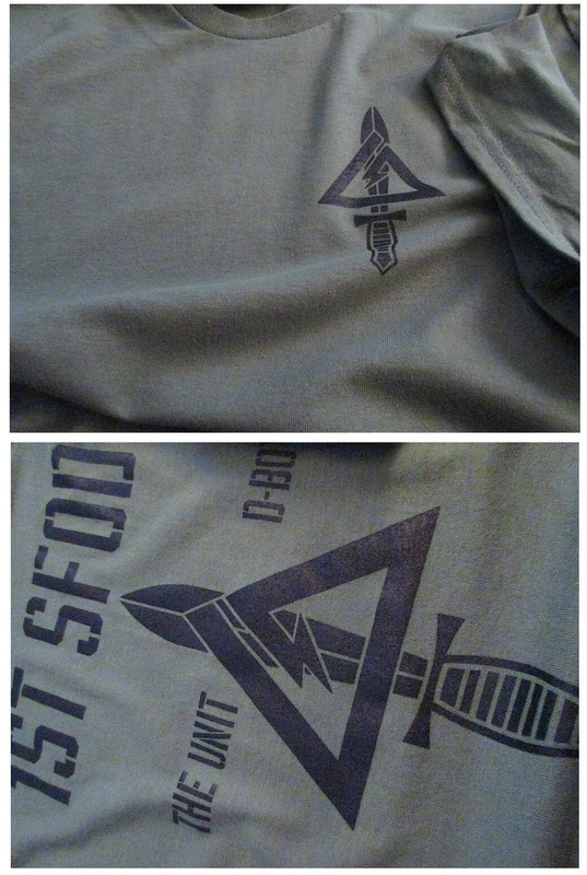 Delta Force Airborne (1st SFOD-D) Fort Bragg Unit Silk-Screened T-Shirt MEDIUM