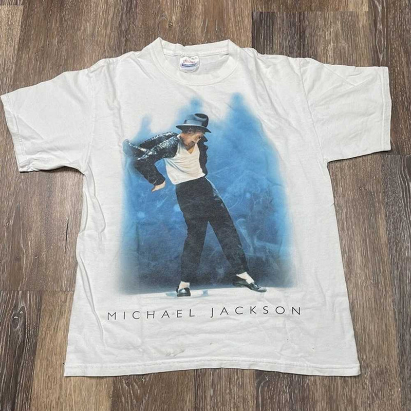 Michael Jackson Vintage Graphic Shirt King Of Pop Retro Music Tee