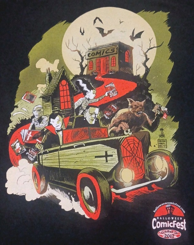Tshirt 2017 Halloween Comic Fest Promo for Comic Stores Awesome Graphics