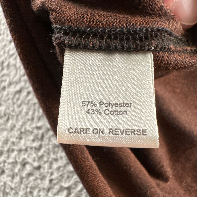 Billy Reid Long Sleeve Shirt Mens L Brown Heathered Crewneck Lightweight Top gallery
