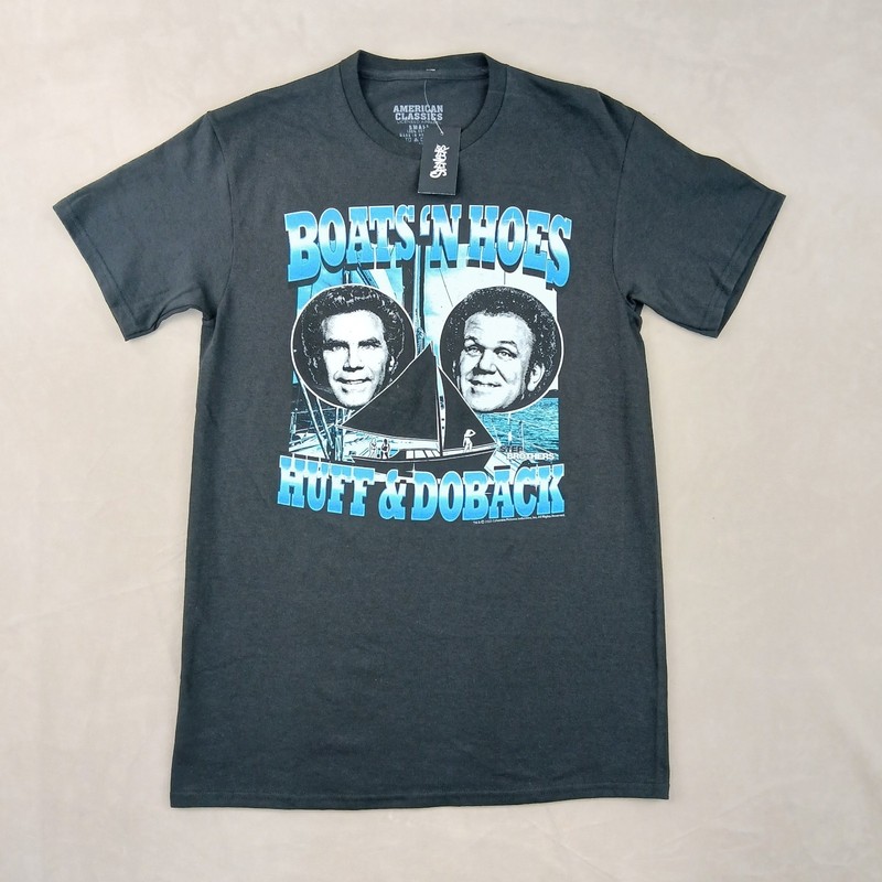 Boats And Hoes Small Mens T Shirt NWT American Classics Step Brothers 18×27