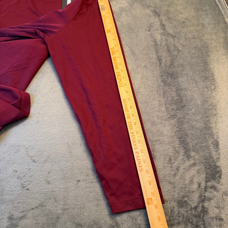 Murano Liquid Luxury Mock Neck Shirt Mens 2XL Tall Burgundy Long Sleeve NWT gallery
