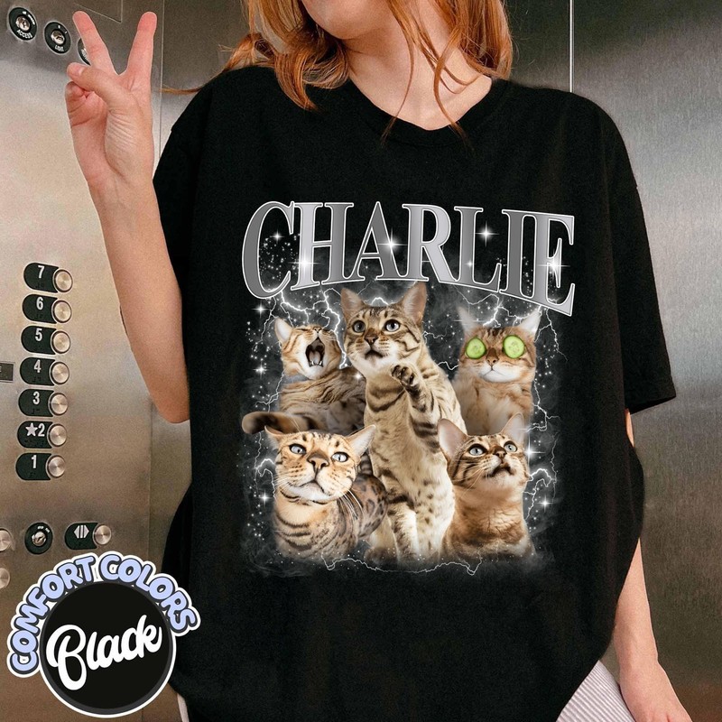 Custom Pet Bootleg Rap Tee Personalized Retro 90s Graphic Shirt gallery