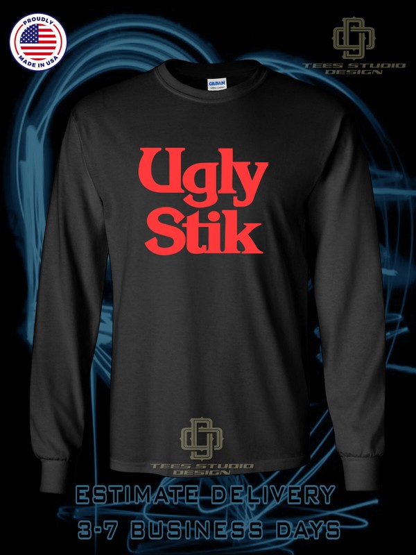 New Ugly Stik Fishing Logo Men’s T-Shirt American Long Sleeve Dotees T-Shirt
