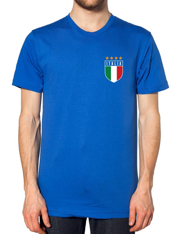 Retro Italy Football T Shirt World Cup Italia Italian Men Women Kid Fan 2018