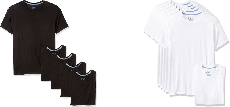 Hanes Men's X-Temp Comfort Cool Crewneck Undershirt (5 Pack)