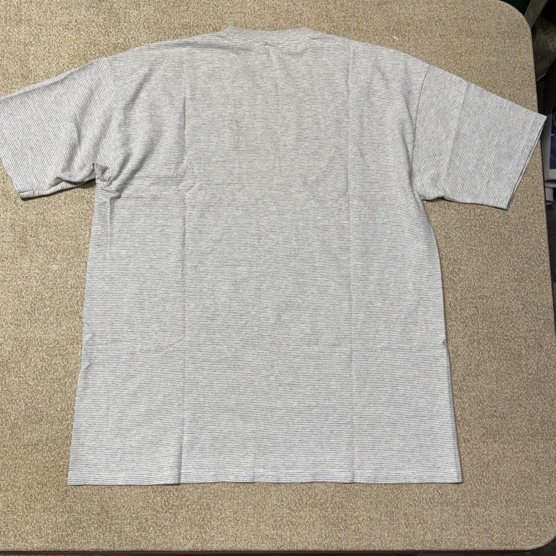 VTG Bite Me Fishing Bait Co Oregon Mens Single Stitch T Shirt L Micro Stripe gallery
