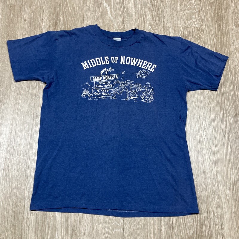 Camp Roberts Shirt M 90s 00s Y2k Middle Of Nowhere Military Base Training Tee