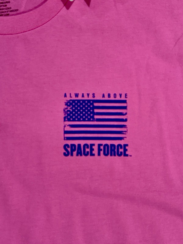 United States Space Force USSF “ALWAYS ABOVE” Pink T-Shirt -Size M / Medium NWT gallery