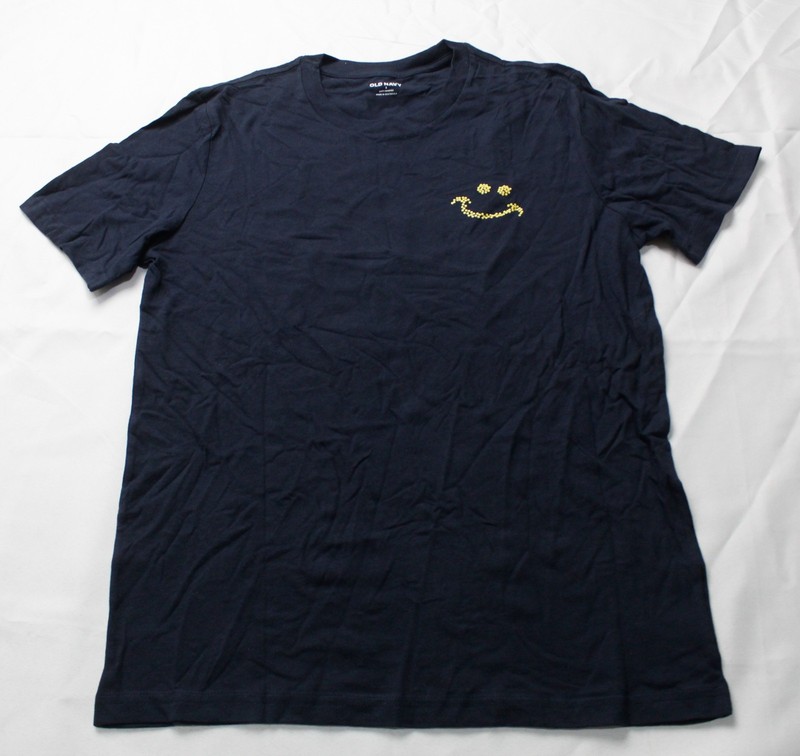 Old Navy Men’s Short Sleeve Graphic Relaxed Fit T-Shirt AP2 In The Navy Small