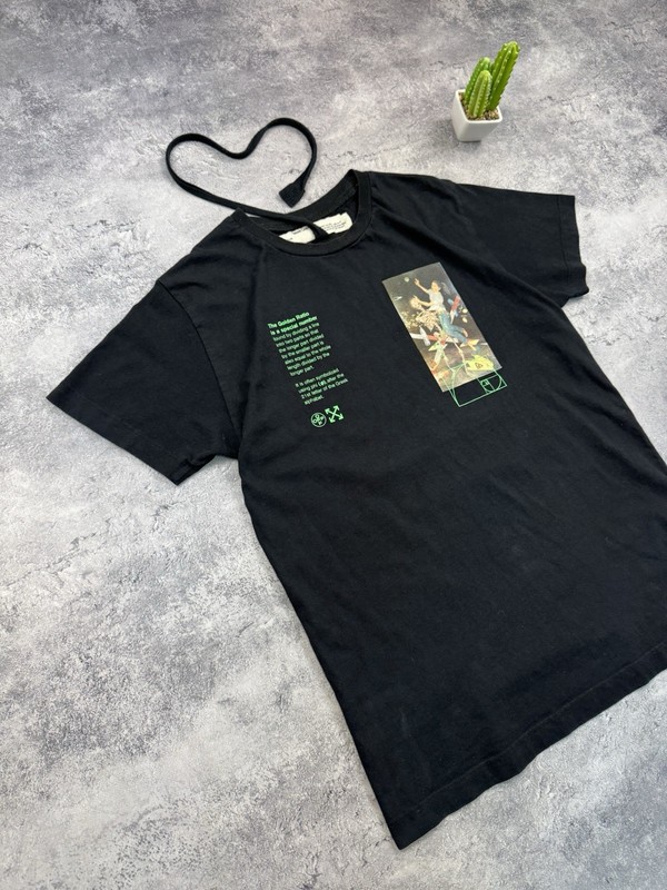 Off-White "Golden Ratio" Pascal Skeleton Graphic Black T-Shirt gallery