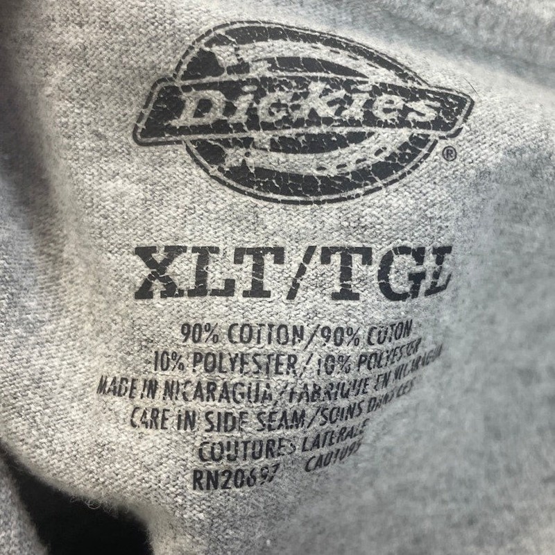 Dickies Mens XLT XL Tall PolyCotton Heathered Short Sleeve Crew Neck Tee Shirt gallery