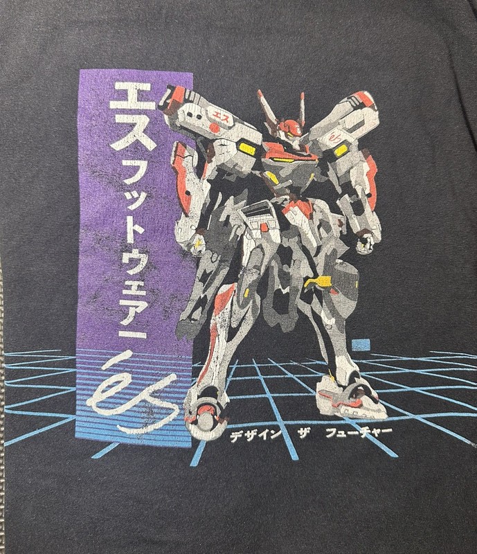 vintage és Skateboard Gundam Tshirt size large gallery