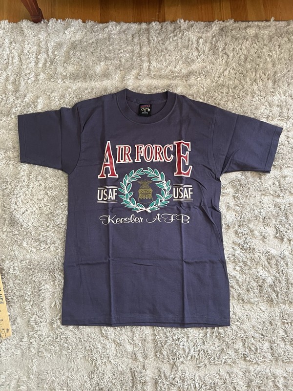 Vintage 90s Keesler Air Force Base T Shirt Size Medium Soffe’s Choice
