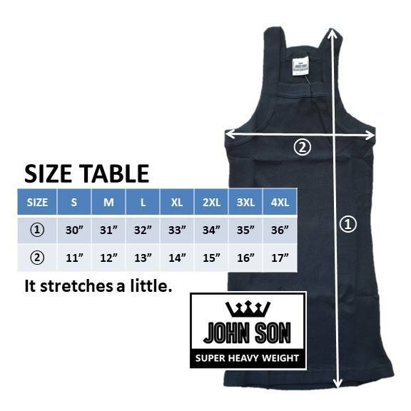 Men's G-unit Tank Top [JOHN SON] Muscle Square Cut Super Heavy Weight [ Single ] gallery