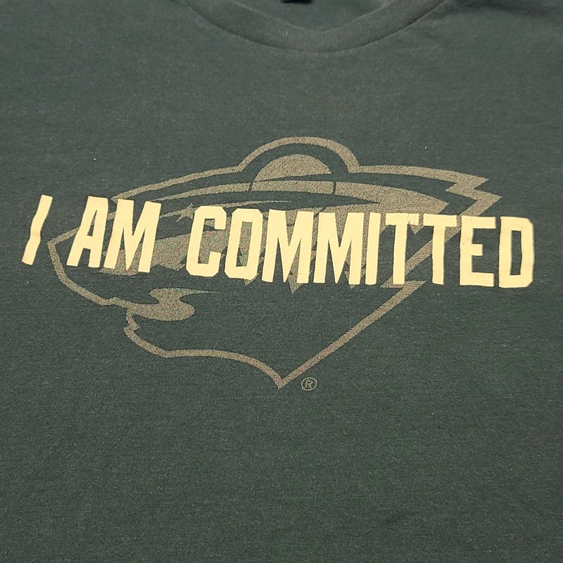 Minnesota Wilds I Am Committed The Comcert Tee District Green 2XL Pre-shrunk gallery