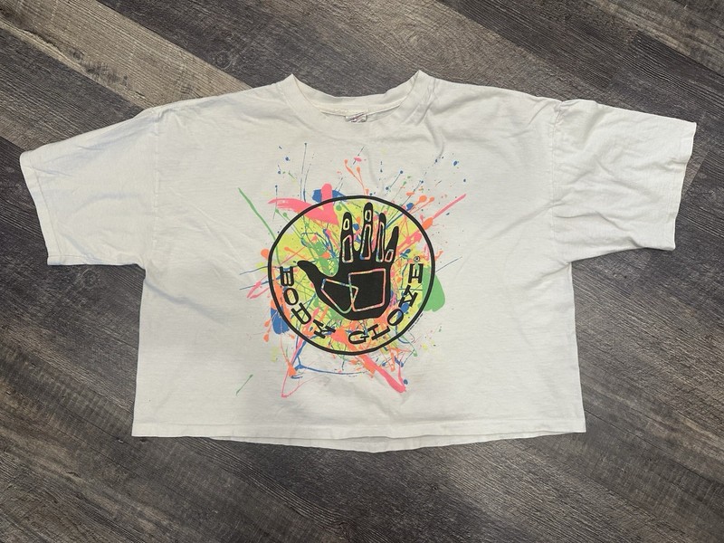 Vintage 80s Body Glove Big Logo Cropped T-Shirt, Unisex