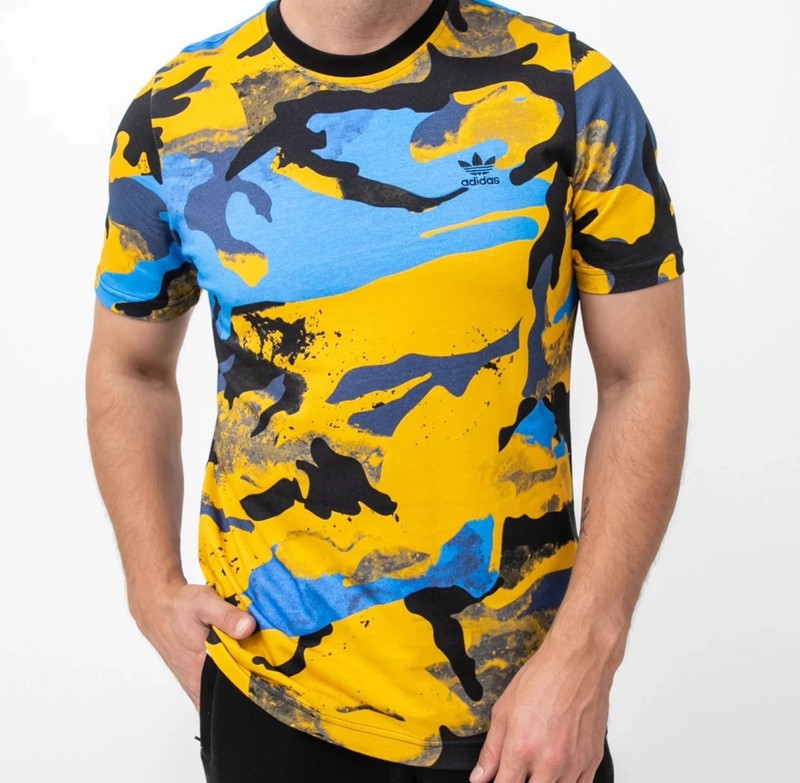 NEW ADIDAS ORIGINALS CAMO TREFOIL TEE Men’s SHIRT SIZE X-Small Patterns Vary