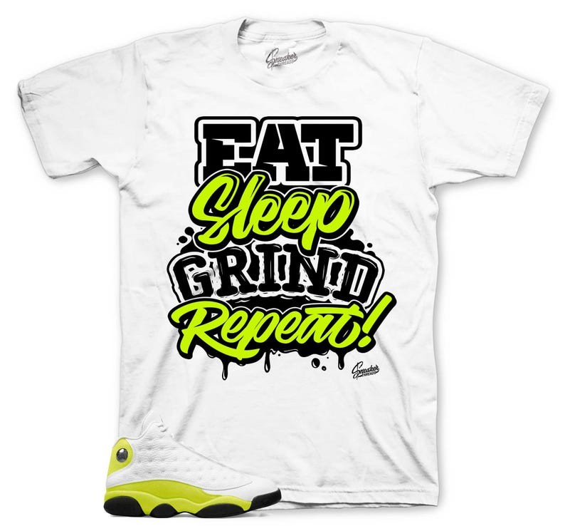 Shirts To Match Retro 13 Bright Cactus AJ13 – Daily Routine Sneaker