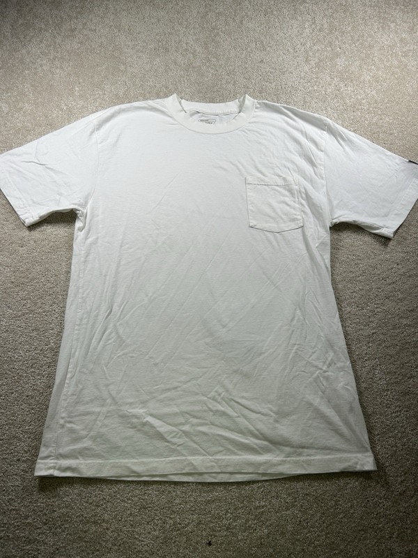 Genuine Dickies Mens Size Xl White Heavy Weight Pocket Tshirt