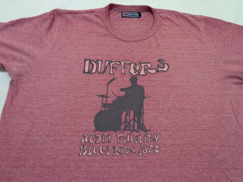 Duffer’s Audio Fidelity Blues Rock Jazz Heather Burgundy T-Shirt Size XL