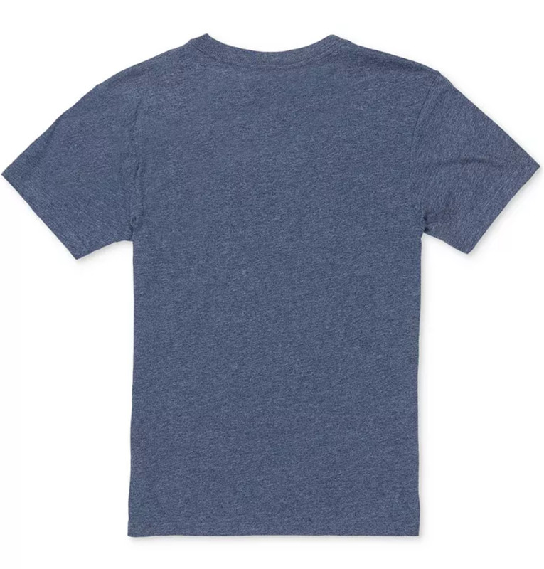 VOLCOM Line Service Short Sleeve T-Shirt sz L Large Heather Navy Modern Fit gallery