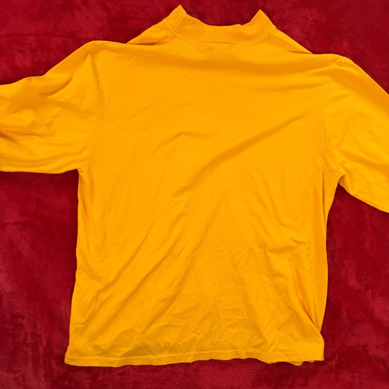 HIGH 5 SPORTSWEAR Men's Yellow XL Mock Neck Long Sleeve T-Shirt Syberg's gallery
