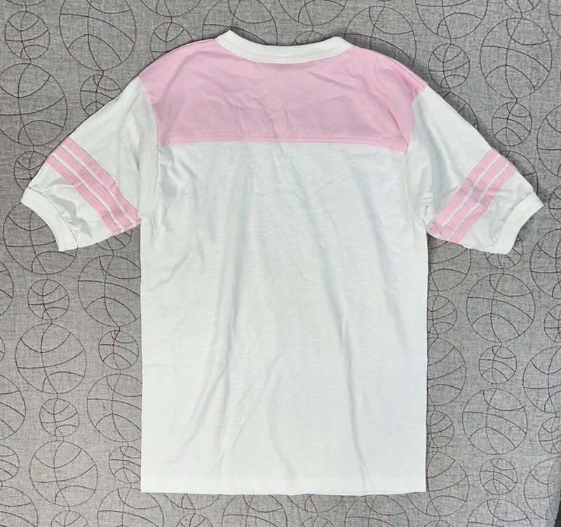 Deadstock Vintage 80s Single Stitch Classic Retro Ringer T-Shirt Adult Blank USA gallery