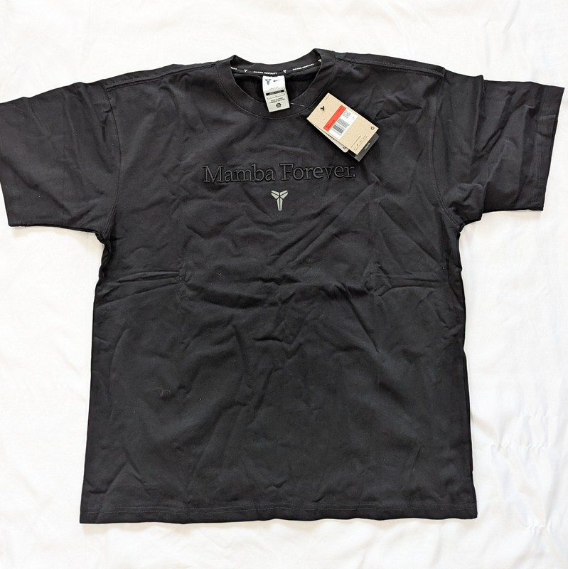 Nike Kobe Mamba Forever Dri-FIT T-Shirt Black Men's XL NWT Embroidered Logo $59 gallery