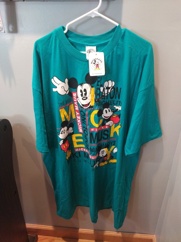 90’S SINGLE STITCH MICKEY & CO. MICKEY MOUSE ONE SIZE FITS MOST T-SHIRT NWT