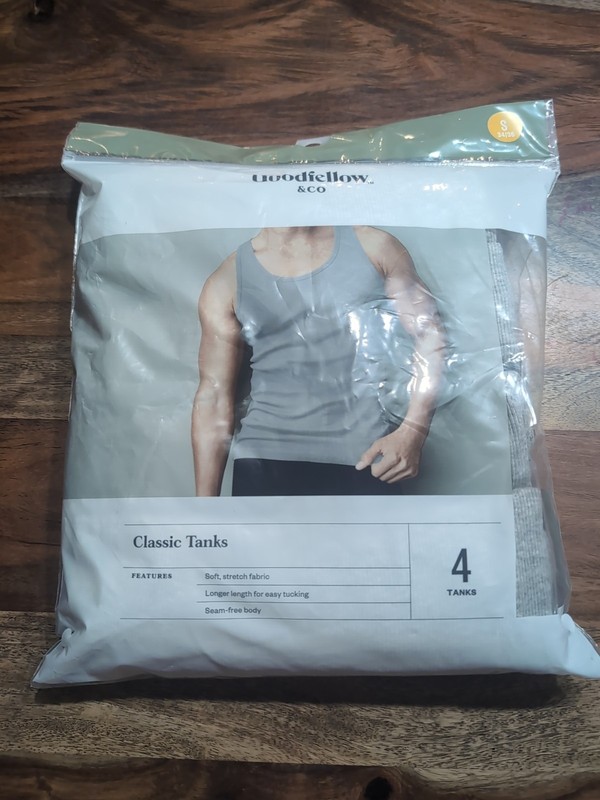 Men's Tank Top - Goodfellow & Co Heathered Gray Size S 34/36 4 Pack Seam-free