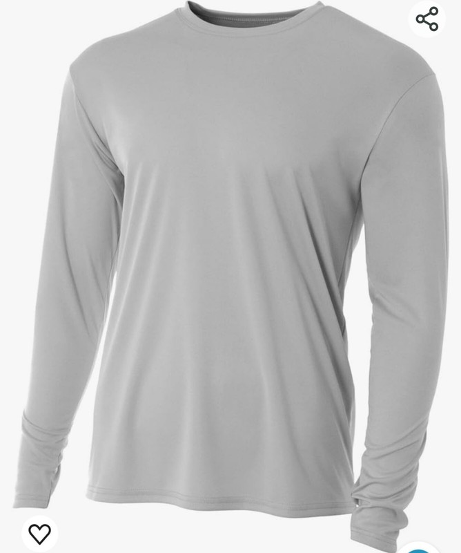 A4 Men’s Cooling Performance Crew Long Sleeve Tee￼￼