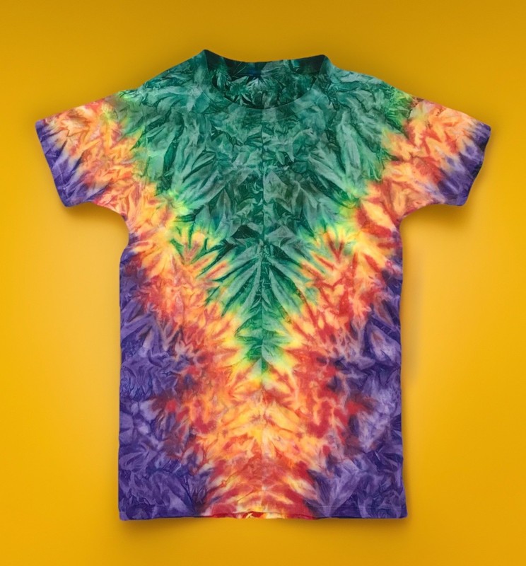 *New* 2XL - Sm Handmade Tie Dye, Spear Emerald, Crew or V-Neck, 30 Yrs Exp! gallery