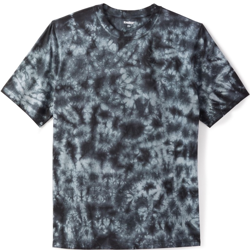 KingSize Men’s Shrink-less Lightweight Crewneck T-shirt Steel Marble XX-Large