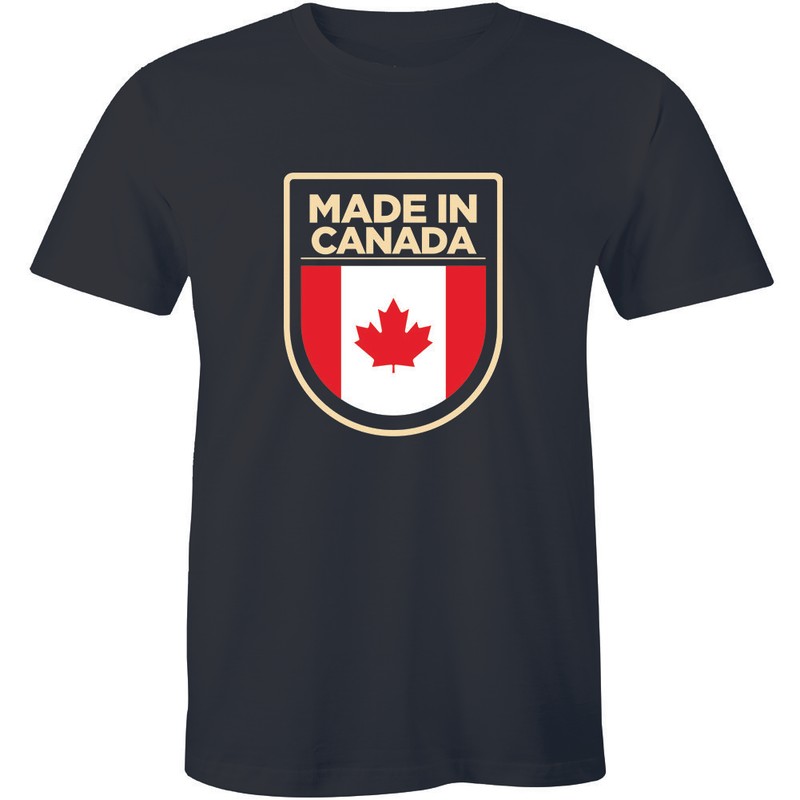 Made In Canada T-Shirt, Living In United Kingdom Nation Love Men’s Tee Shirt