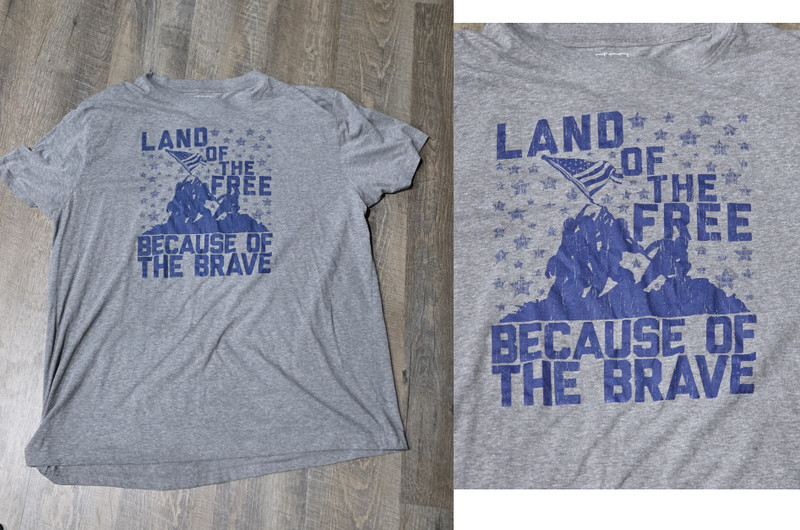 IWO JIMA T-Shirt USA Shirt United States Shirt Size XL 60% Cotton 40% Poly NWOT