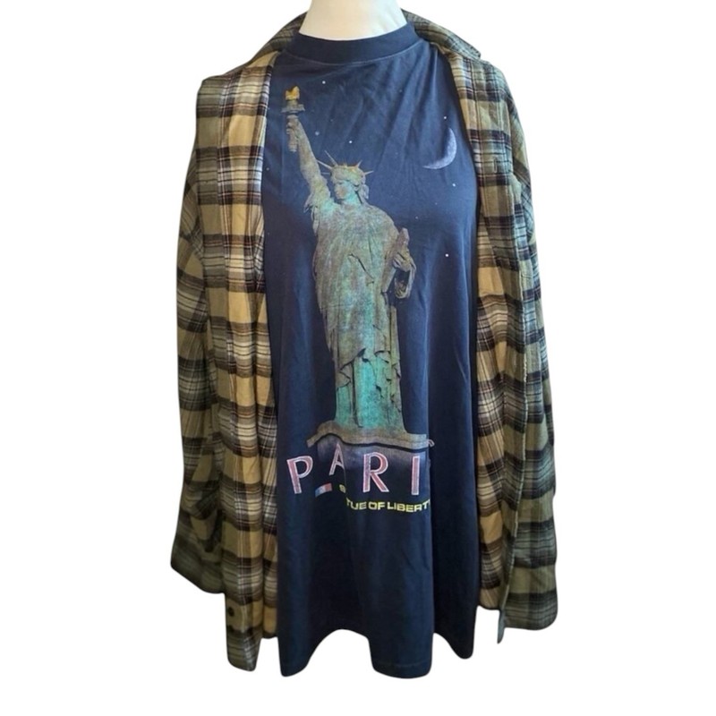 Balenciaga Statue of Liberty Shirt Size Large 100% Authentic Made USA Rare 1 NWT gallery
