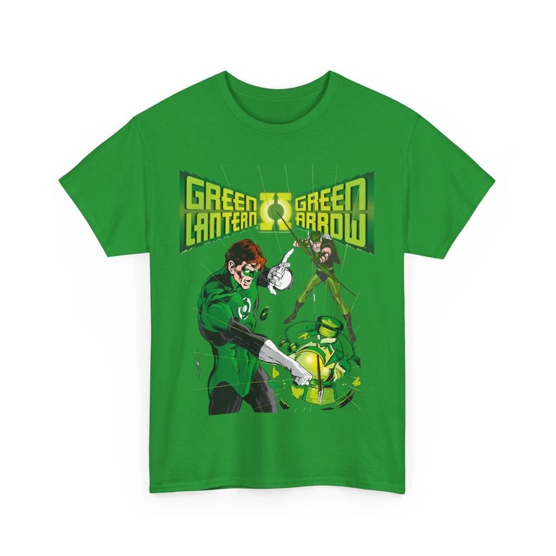Green Lantern & Green Arrow T-Shirt – Neal Adams Art – 1970s DC Comics