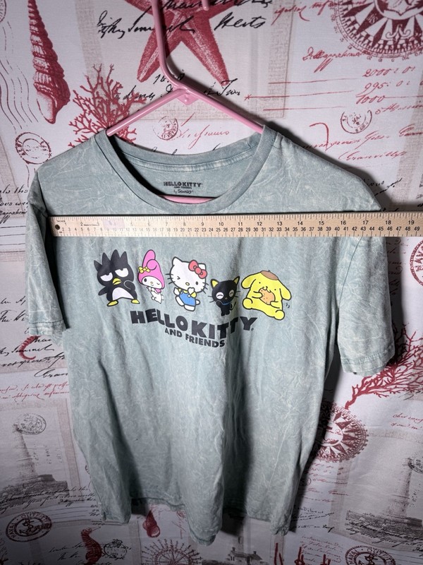Sanrio Hello Kitty and Friends Men's Light Blue Graphic Print T-Shirt Size L gallery