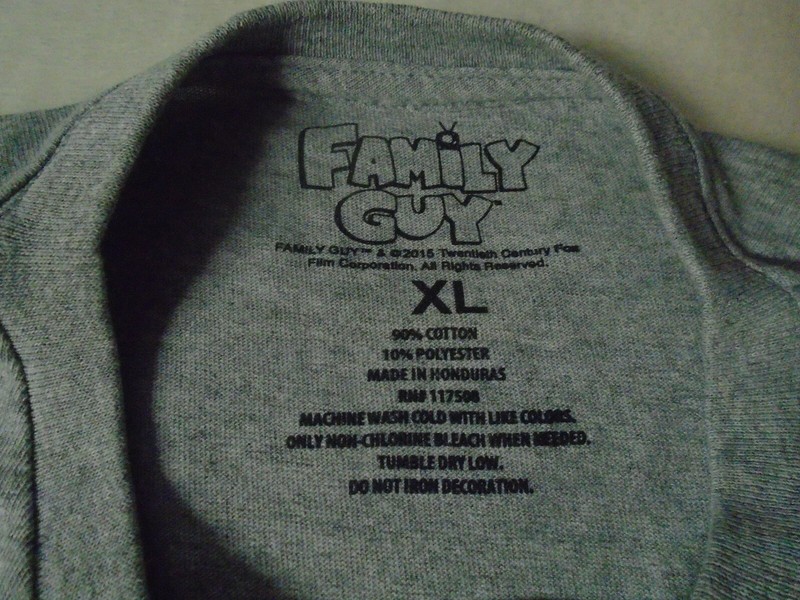 Family Guy - Graphics "Sarcasm..." Men's Sht Slve T XL 90%Cot/10%Poly gallery
