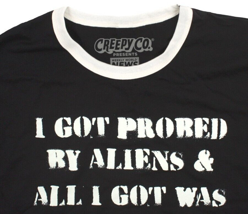 NEW Creepy Co. Weekly World News LOUSY RINGER Tee T-Shirt Alien Comedy S-3XL Sz gallery
