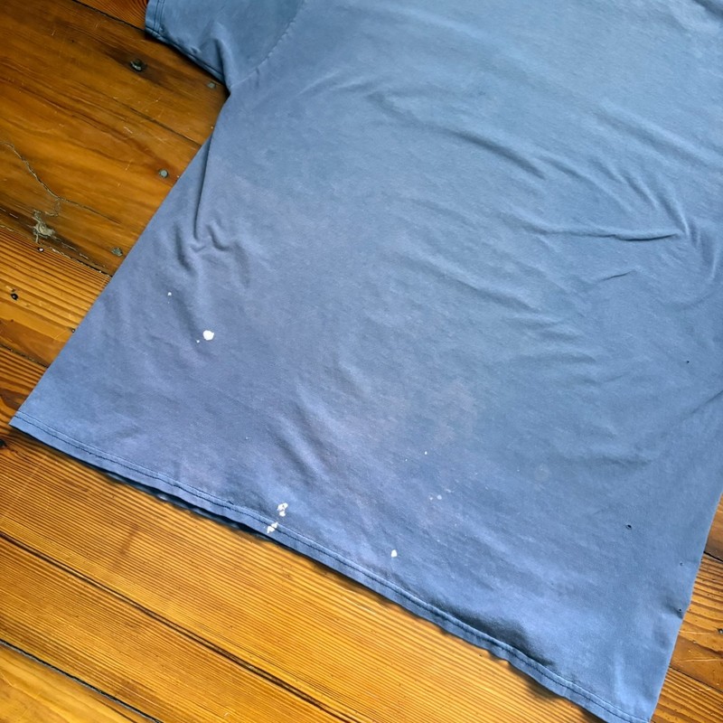 Vintage Gradient Sun Faded Pocket T-Shirt Men's Size XL Blue WIP Work Worn gallery