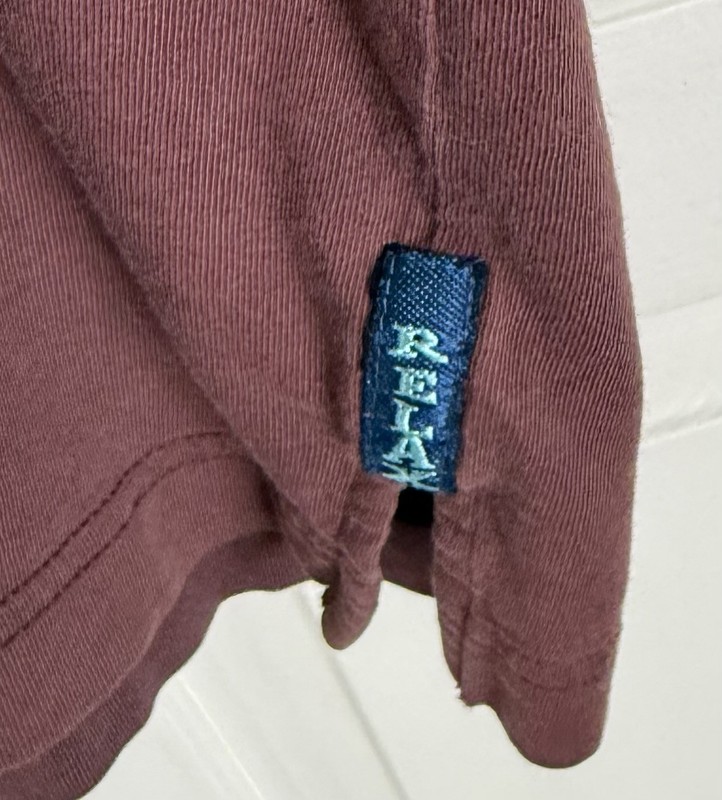 Tommy Bahama Relax Pocket T Shirt Mens L Washed Mauve Red 100% Cotton "Sample" gallery