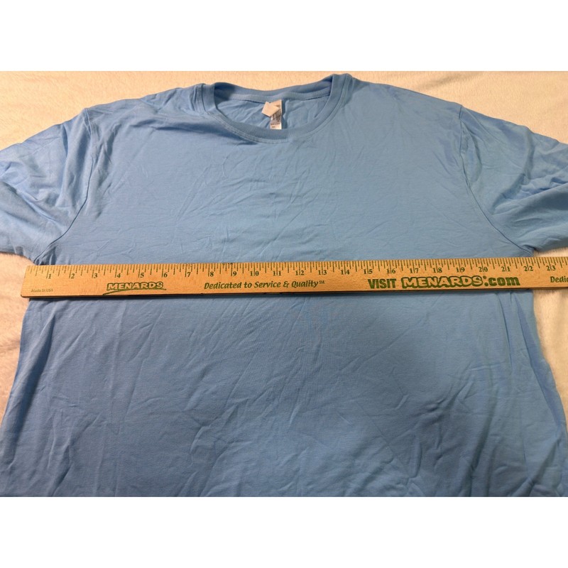 Royal Avalon Mens Bamboo Cotton Blend Crewneck T-Shirt Light Blue Large gallery