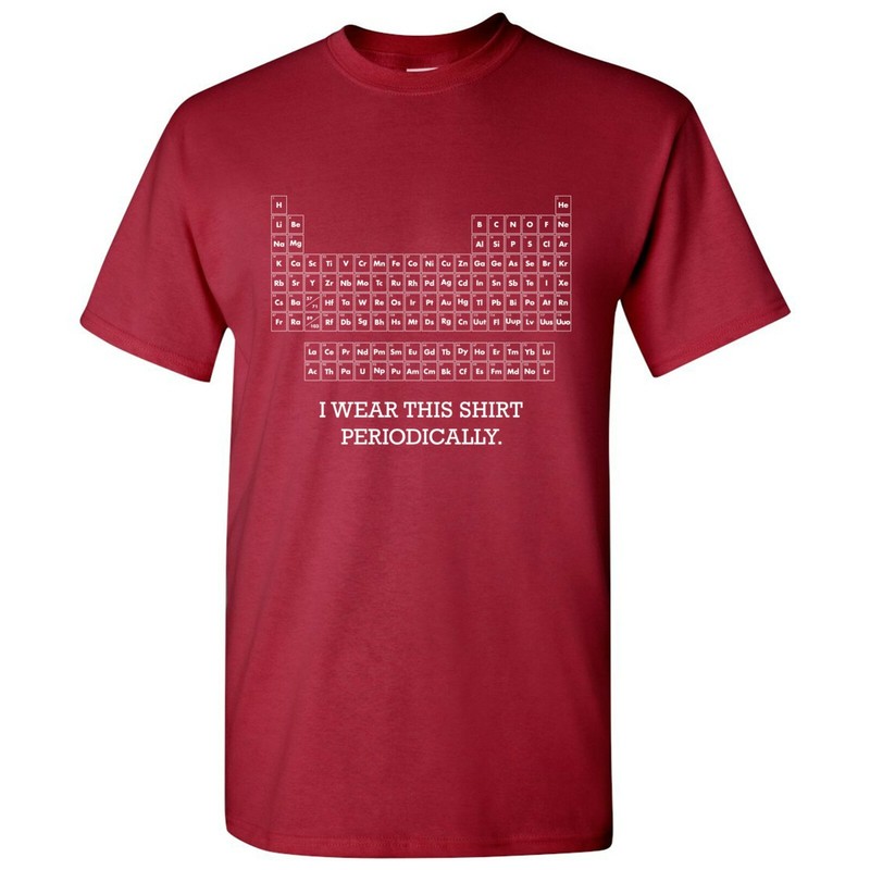 I Wear This Shirt Periodically – Science Chemistry Short Sleeve Cotton T-Shirt