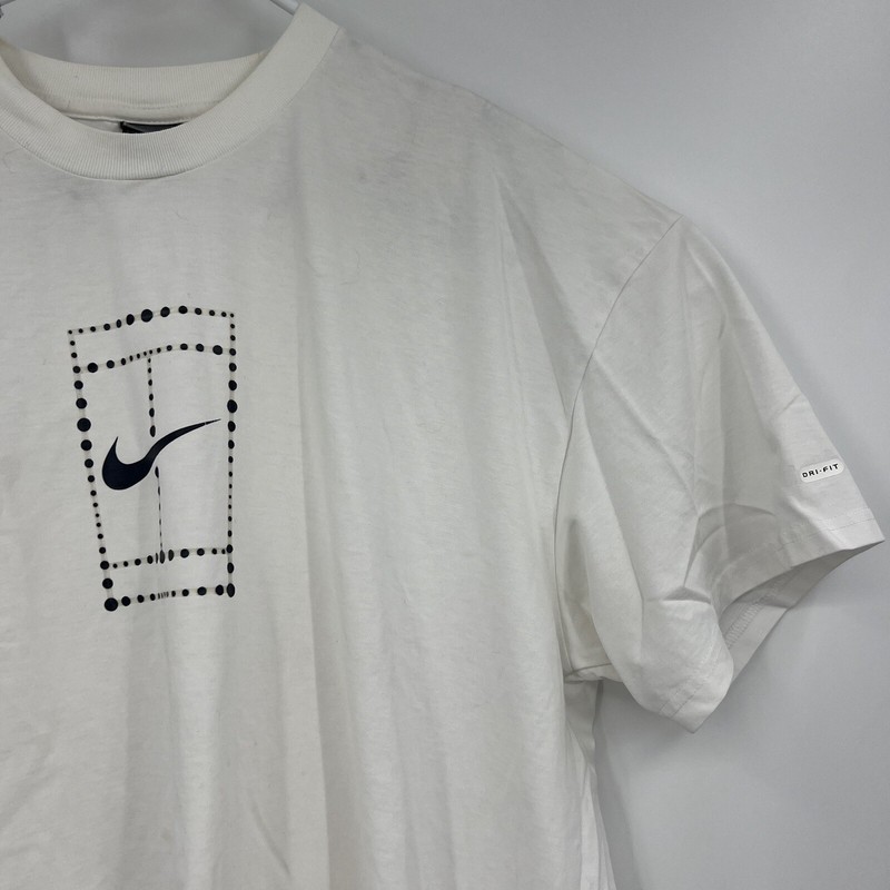 Vintage Nike White Shirt Mens 2XL Black Snike Sports Casual Gray Tag 2000-2002 gallery
