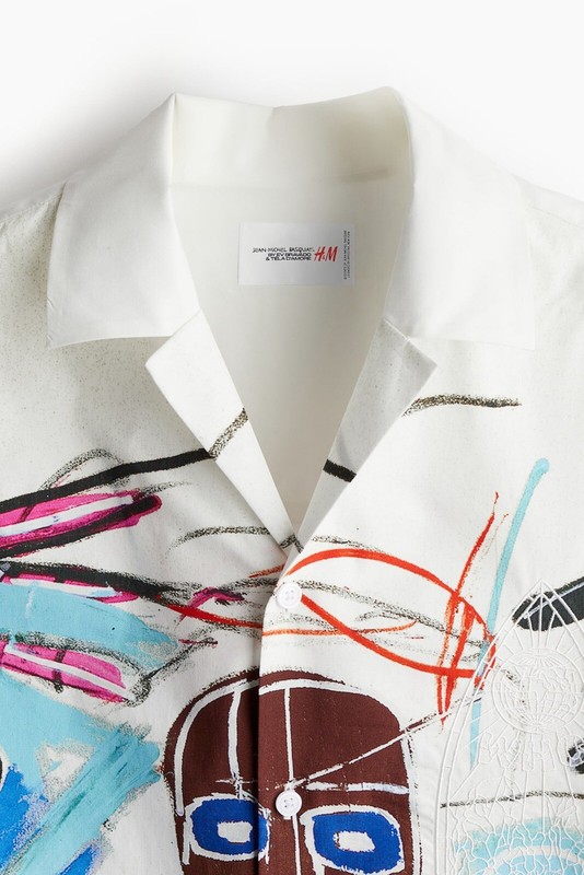 BASQUIAT X WHO DECIDES WAR X H&M - LOOSE FIT COTTON RESORT SHIRT - 3XL gallery