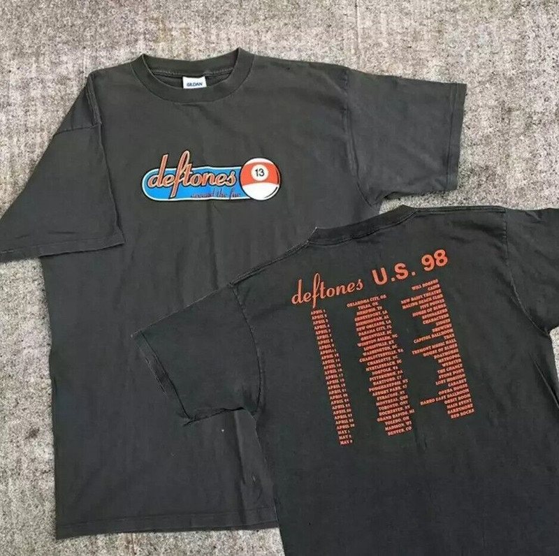 Deftones U.S 1998 Tour Vintage T-Shirt S to 5X, fan gift